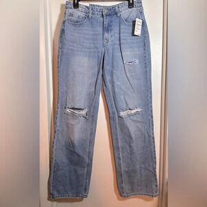 NWT bp. Nordstrom Mid-Rise Baggy 90’s Destroy Distressed 28